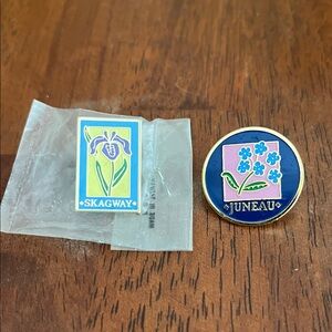 Set of Alaska lapel pins NWOT